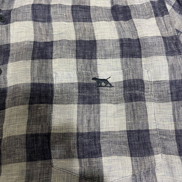 Men's RODD & GUNN Blue Linen Shirt - Picture 5 of 8